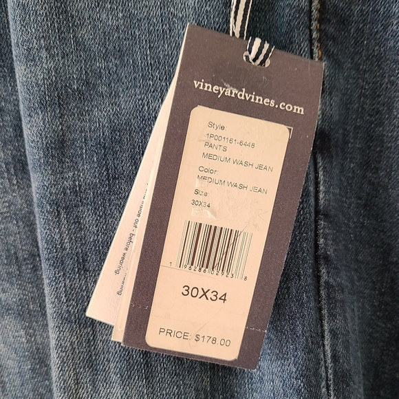 NWT Vineyard Vine Five Pocket Slim 30x34 - Picture 5 of 5